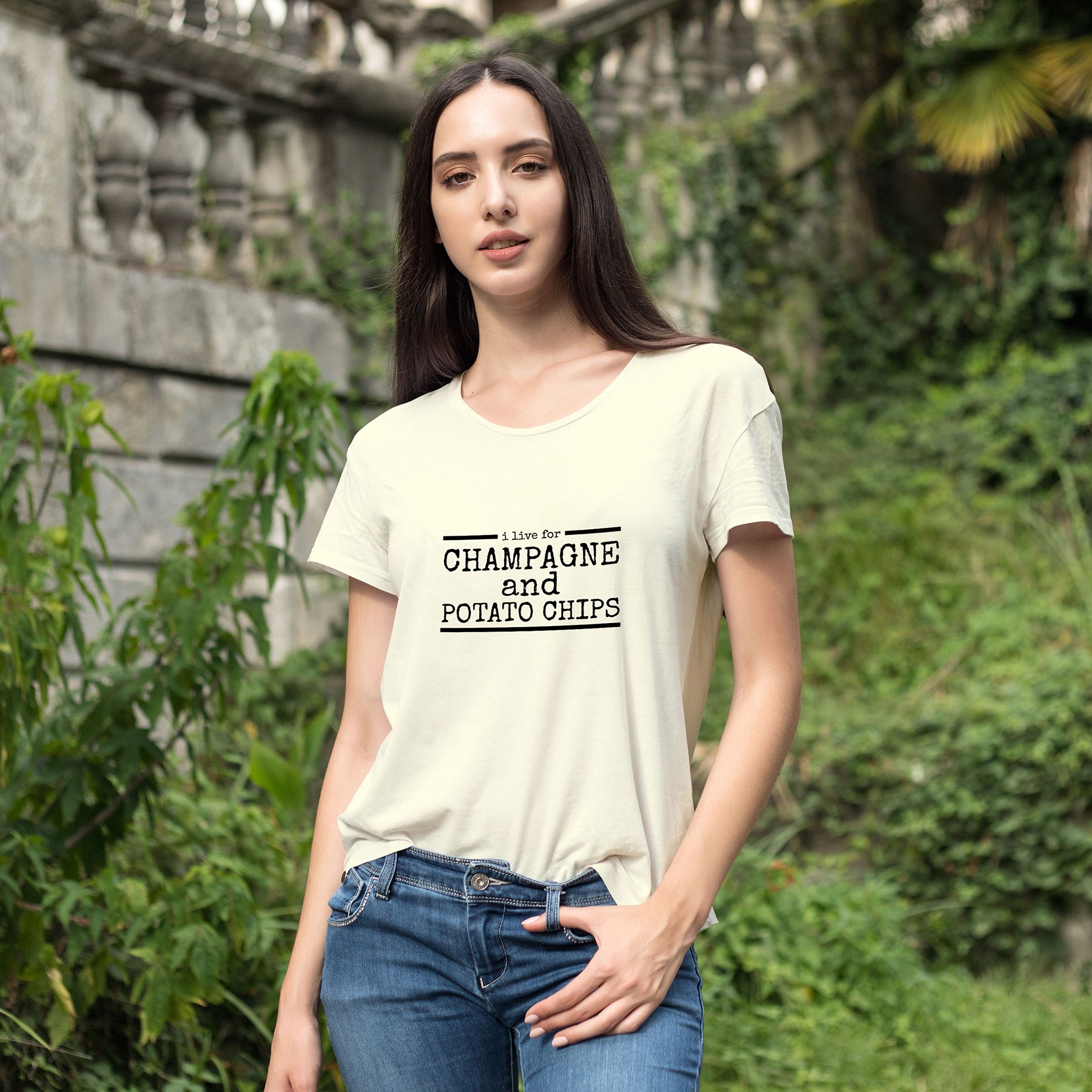 Champagne & Potato Chips Tee